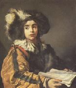 VIGNON, Claude rThe Young Singer (mk05) oil painting
